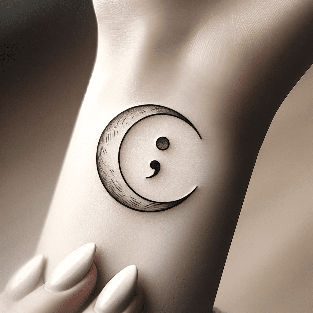 What does a semicolon tattoo mean, Simple yet effective?